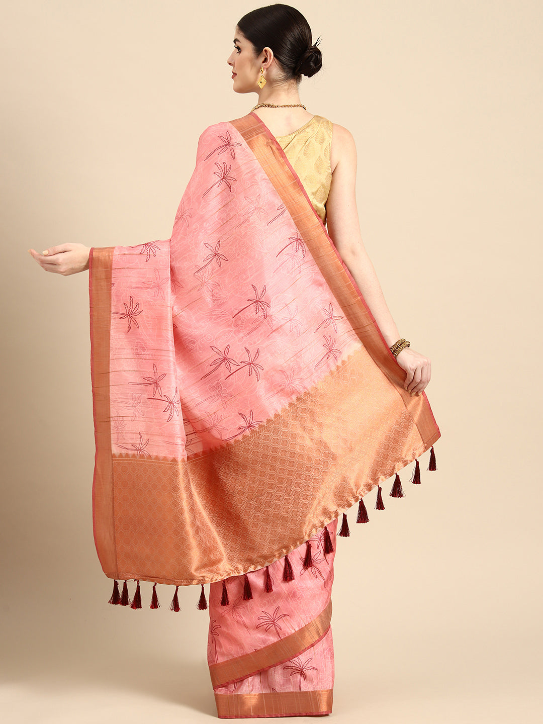 Digital Printed Khadi Saree