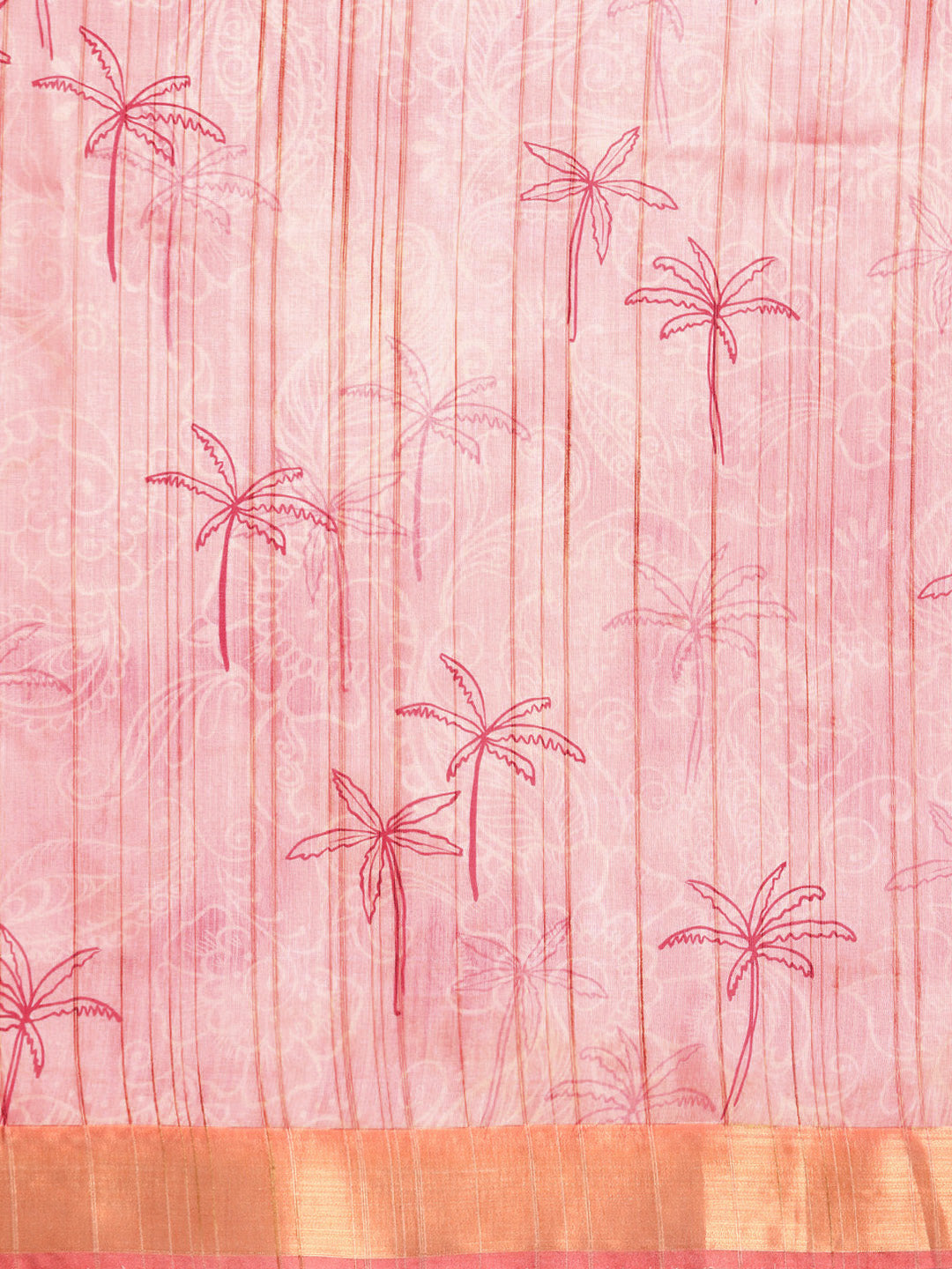 Digital Printed Khadi Saree