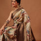 Banarasi Soft Silk Zari Tissue With Digital Printed Saree
