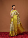 Banarasi Soft Silk Zari Tissue With Digital Printed Saree