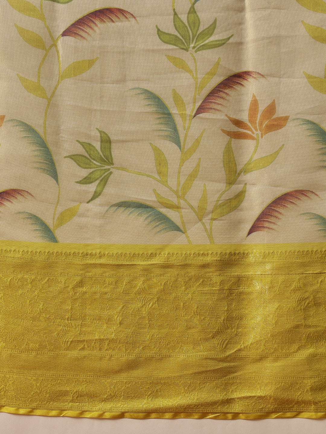 Banarasi Soft Silk Zari Tissue With Digital Printed Saree