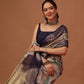Banarasi Soft Silk Zari Tissue With Digital Printed Saree