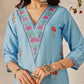 Women's Cotton Printed Straight Kurta