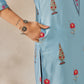 Women's Cotton Printed Straight Kurta