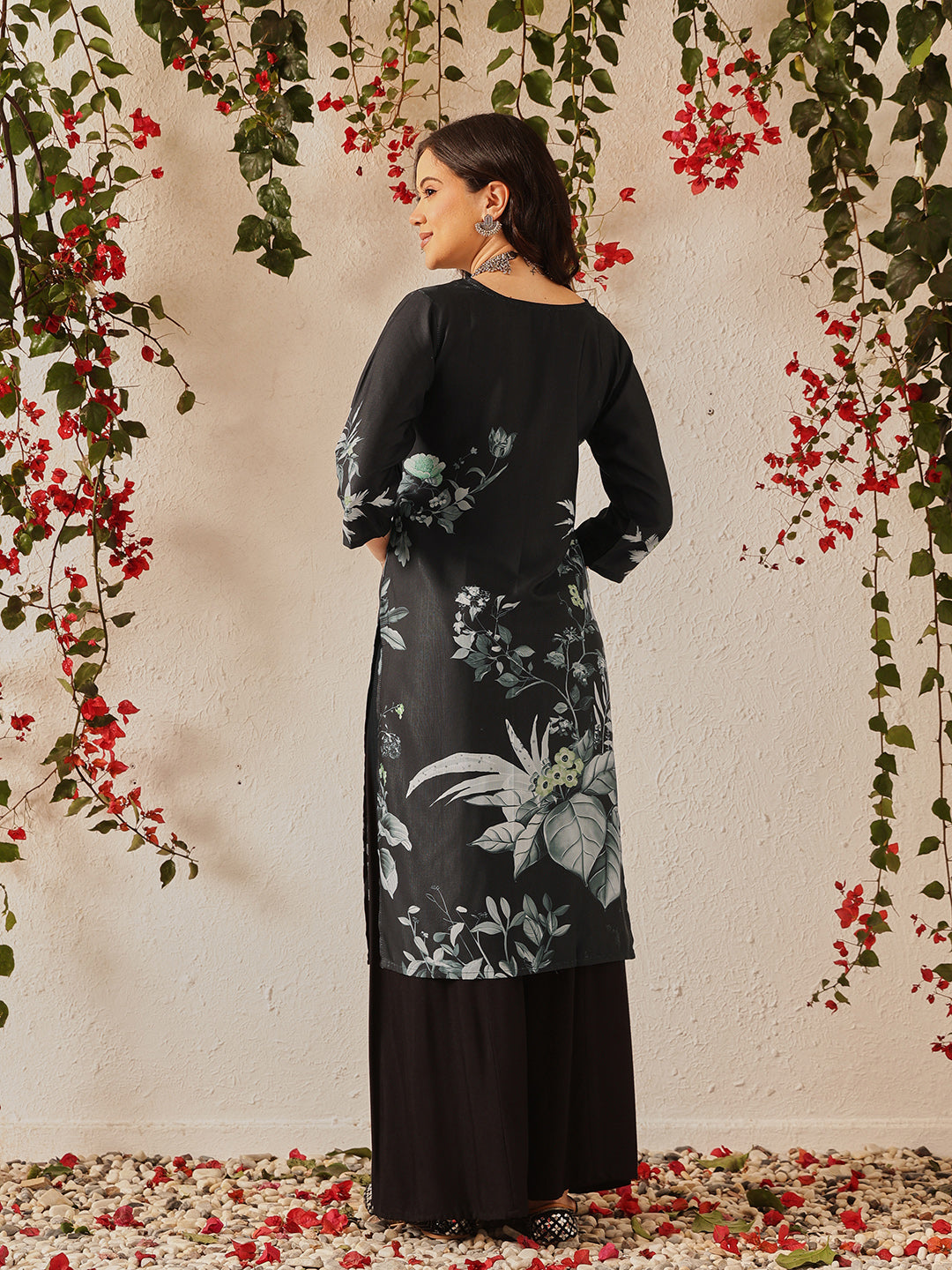 Women's Cotton Printed Straight Kurta