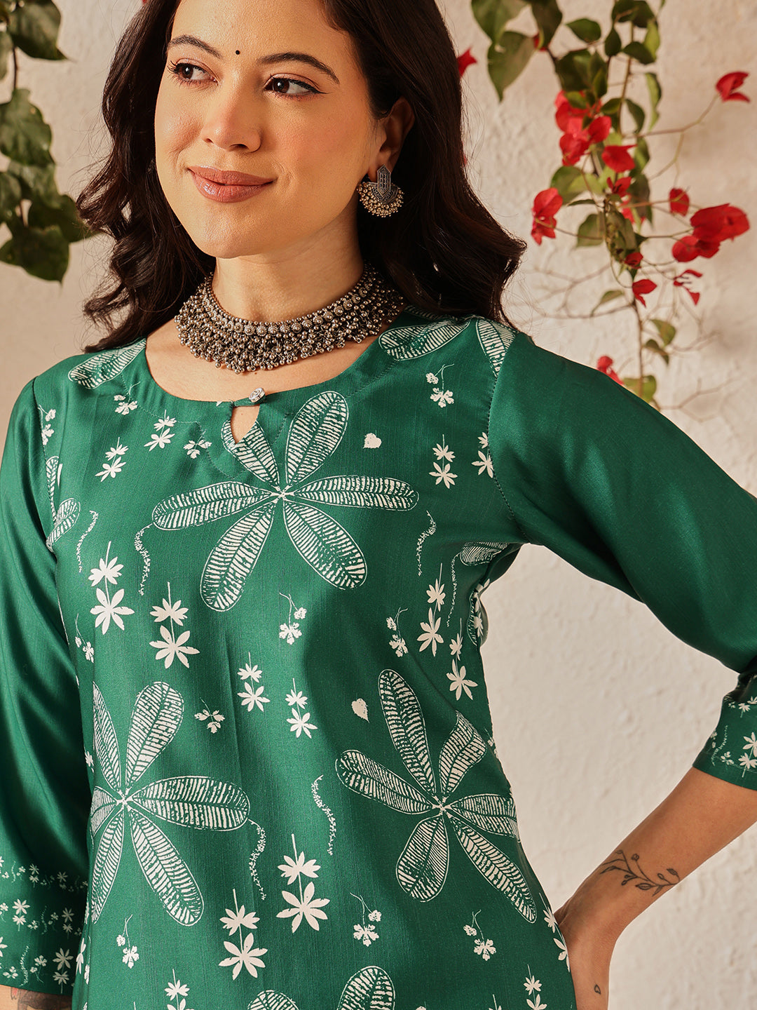 Women's Cotton Printed Straight Kurta