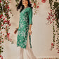 Women's Cotton Printed Straight Kurta