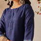 Women's Rayon Cotton Slub Regular Straight Printed Kurta
