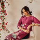 Women's Rayon Cotton Slub Regular Straight Printed Kurta