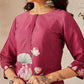 Women's Rayon Cotton Slub Regular Straight Printed Kurta