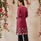 Women's Rayon Cotton Slub Regular Straight Printed Kurta