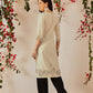 Women's Rayon Cotton Slub Regular Straight Printed Kurta