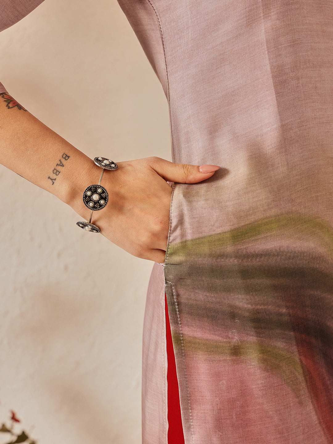 Women's Rayon Blend Straight Printed Kurta