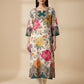 Women’s Casual Wear Rayon Blend Straight Kurta with Digital Print Keyhole Neck