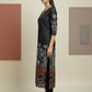 Women’s Casual Wear Rayon Blend Straight Kurta with Digital Print Keyhole Neck