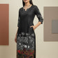 Women’s Casual Wear Rayon Blend Straight Kurta with Digital Print Keyhole Neck