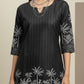 Women’s Casual Wear Rayon Blend Straight Kurta with Digital Print Keyhole Neck