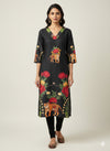 Women’s Casual Wear Rayon Blend Straight Kurta with Digital Print