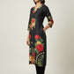 Women’s Casual Wear Rayon Blend Straight Kurta with Digital Print