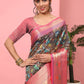 Banarasi Art Silk Digital Printed Kalamkari Saree