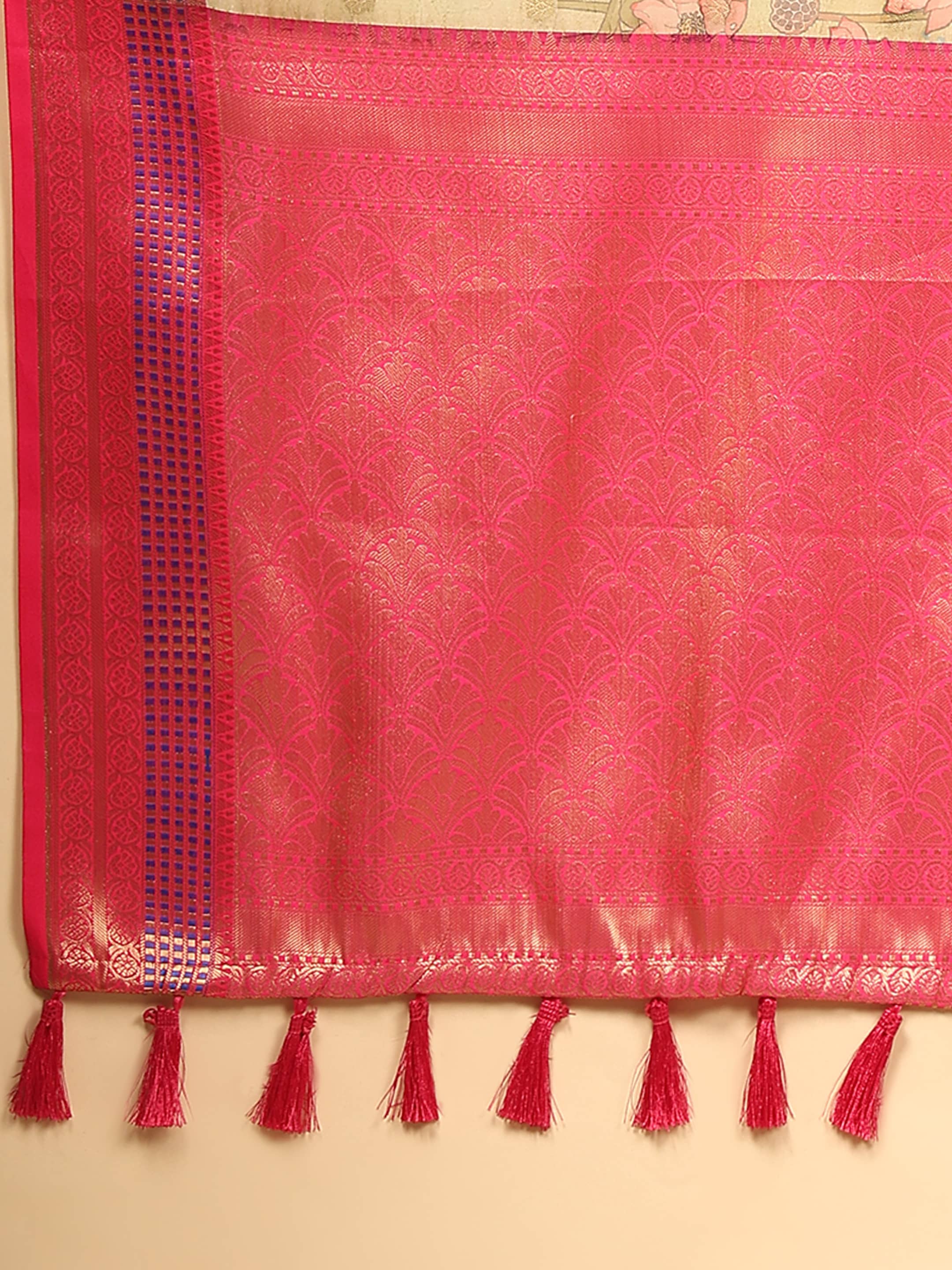 Banarasi Art Silk Digital Printed Kalamkari Saree