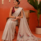 Women's Soft Silk Digital Printed Saree with Designer Pallu & Printed Blouse