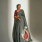 Women's Soft Silk Digital Printed Saree with Designer Pallu & Printed Blouse