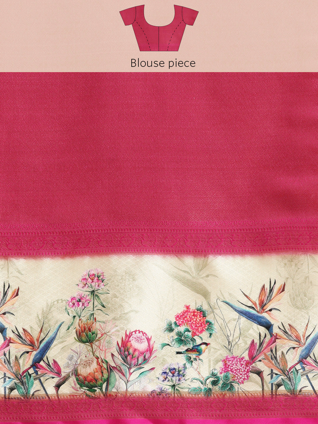 Kanjivaram Soft Silk Digital Printed Zari Woven Saree