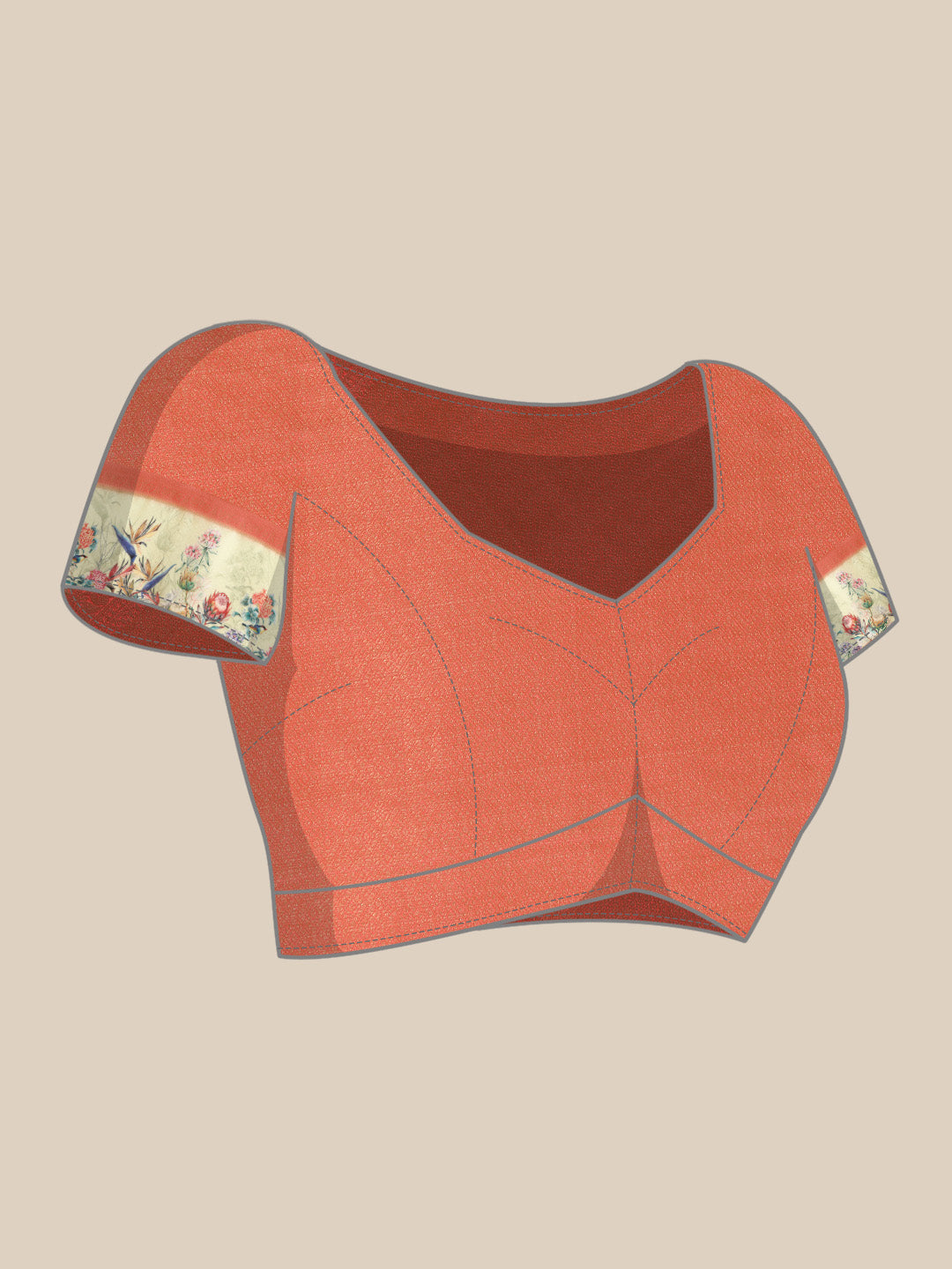 Kanjivaram Soft Silk Digital Printed Zari Woven Saree