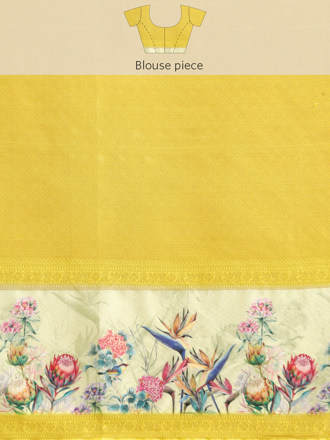 Kanjivaram Soft Silk Digital Printed Zari Woven Saree