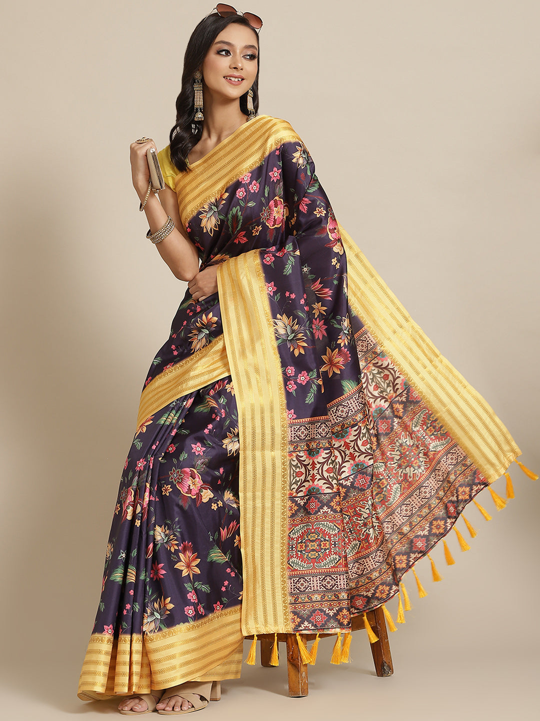 Banarasi Art Silk Digital Printed Saree
