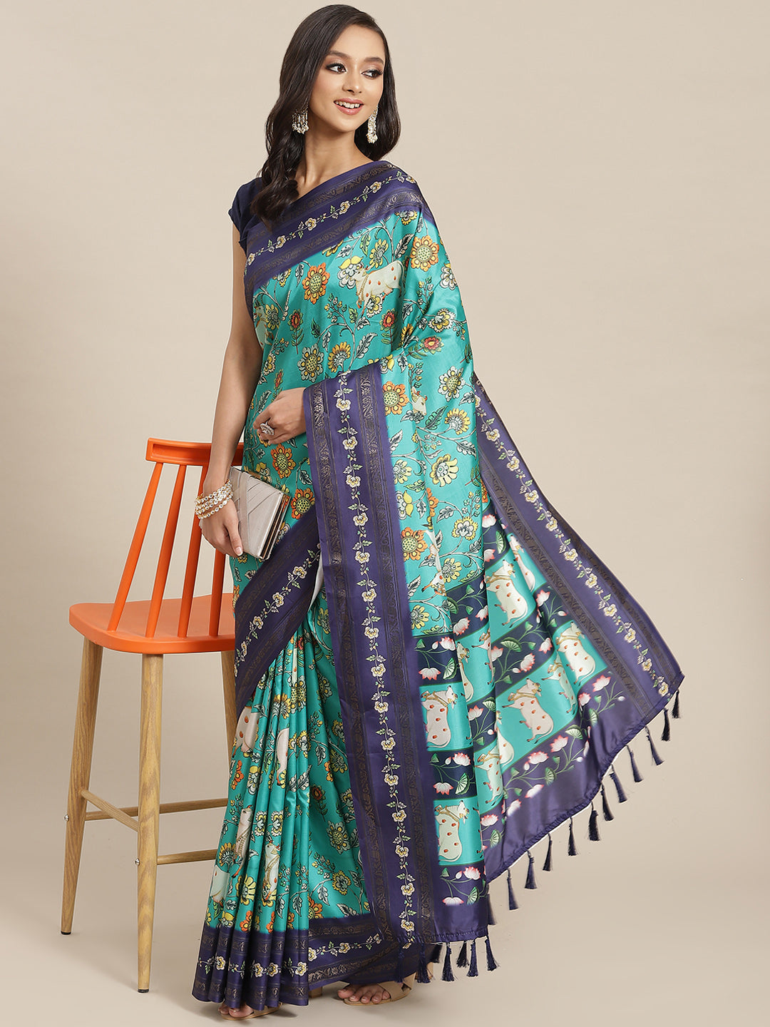 Banarasi Art Silk Digital Printed Saree