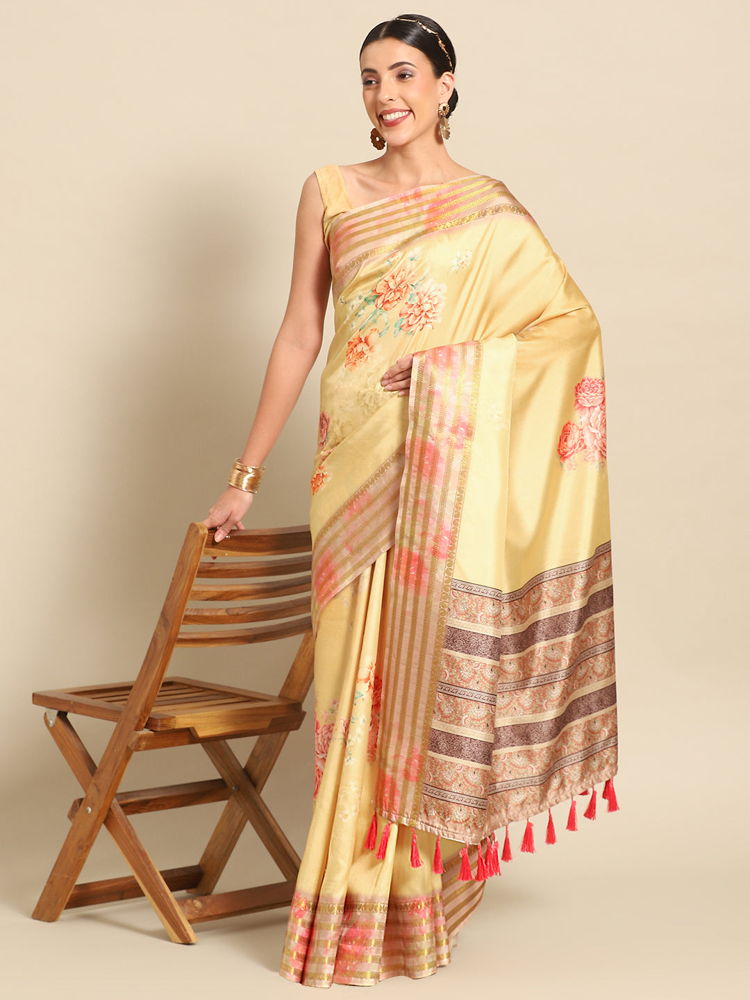 Women's Kalamkari Digital Print Soft Silk Saree