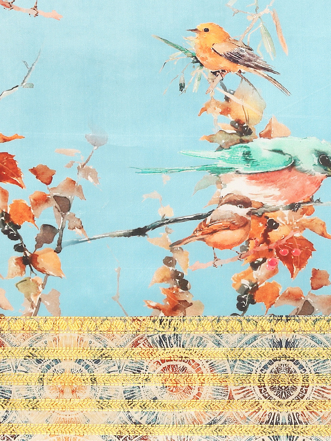 Women's Kalamkari Digital Print Soft Silk Saree