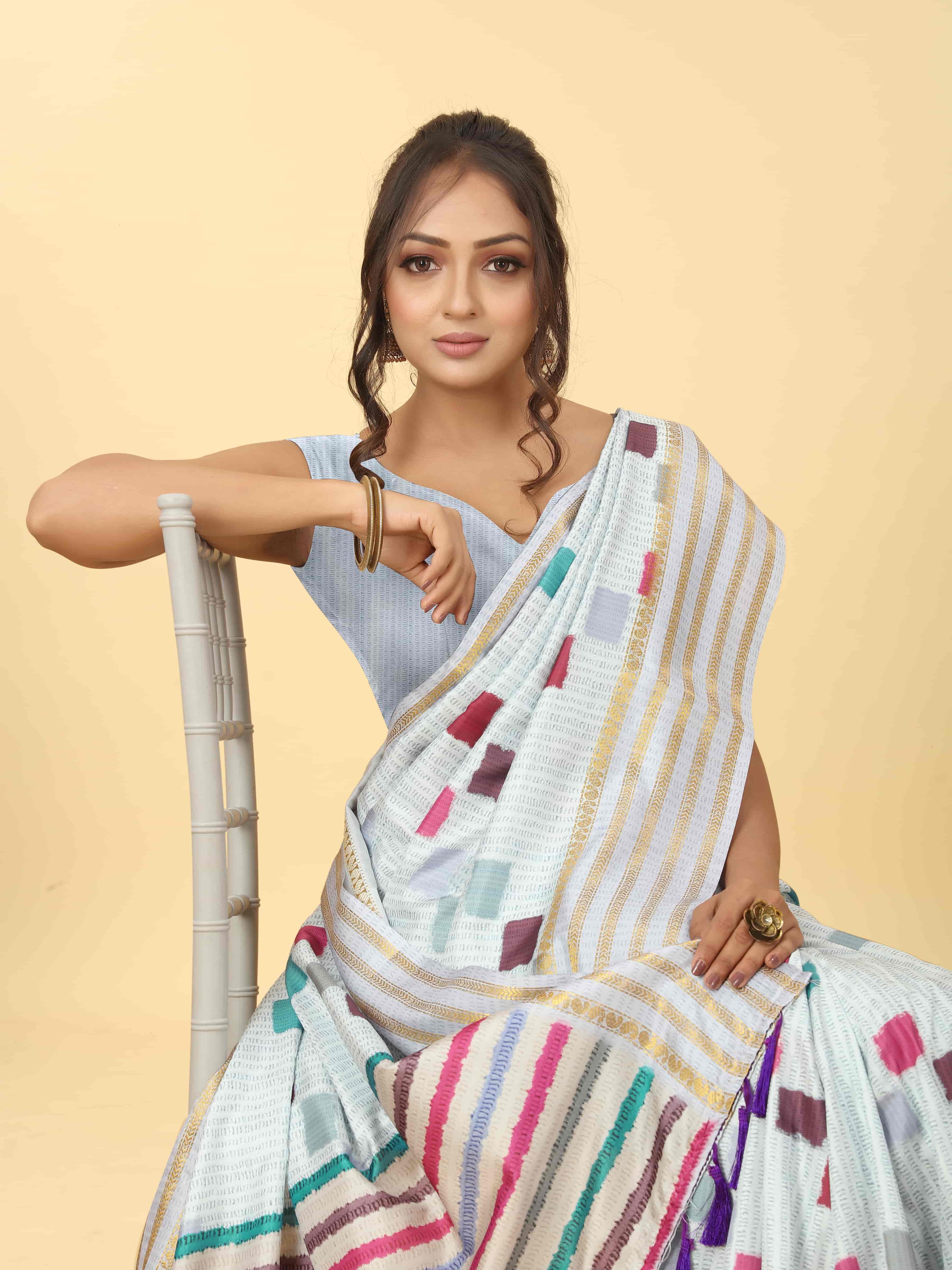 Banarasi Art Silk Digital Print Saree