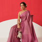 Digital Printed Tussar Silk Solid Checks Work Saree