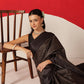 Digital Printed Tussar Silk Solid Checks Work Saree