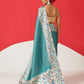 Tussar Silk Checks Work Saree With Figure Prints Border