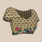 Tussar Silk Checks Work Saree With Figure Prints Border