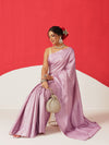 Digital Printed Tussar Silk Solid Checks Work Saree
