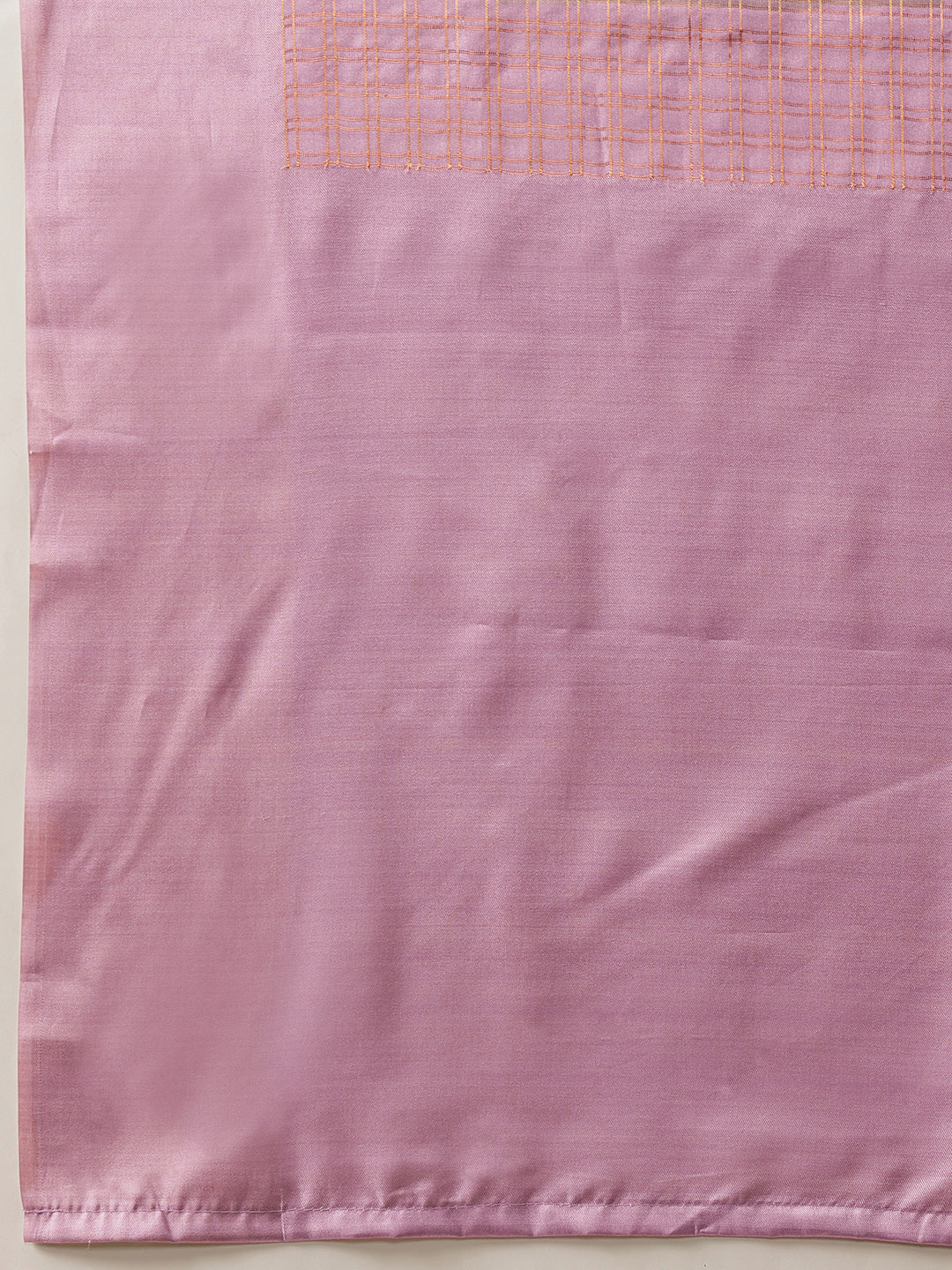 Digital Printed Tussar Silk Solid Checks Work Saree