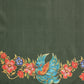 Elephant Printed Art Silk Festive Saree With Unstitched Blouse Piece