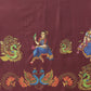 Kalamkari Printed Art Silk Festive Saree With Unstitched Blouse Piece