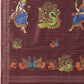 Kalamkari Printed Art Silk Festive Saree With Unstitched Blouse Piece