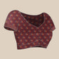 Kalamkari Printed Art Silk Festive Saree With Unstitched Blouse Piece