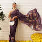 Kalamkari Printed Art Silk Festive Saree With Unstitched Blouse Piece