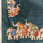 Elephant Printed Art Silk Festive Saree With Unstitched Blouse Piece