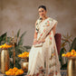 Digital Printed Festive Collection Mayli Tanjore Art Inspired Saree