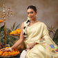 Digital Printed Premium Festive Saree with Tanjore Art Inspiration