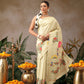 Digital Printed Premium Festive Saree with Tanjore Art Inspiration